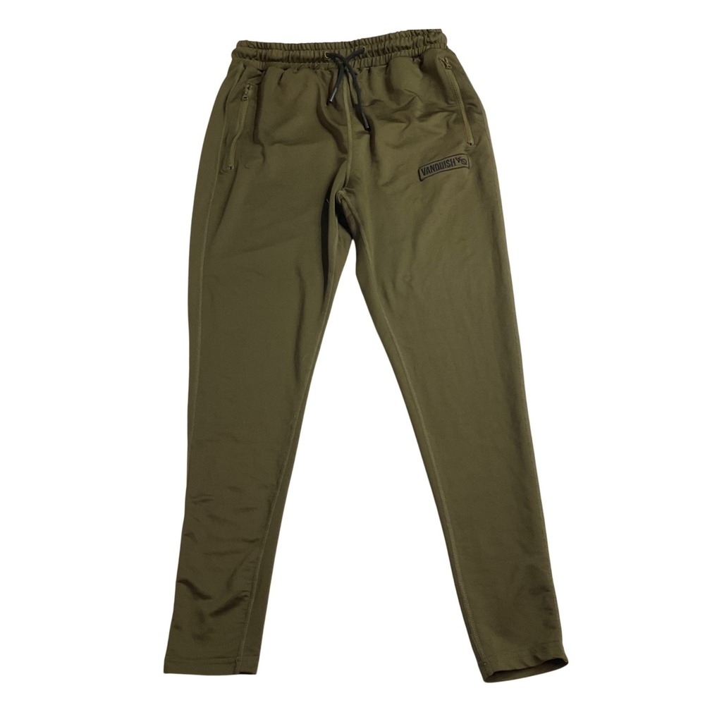 Vanquish Fitness London VQ Men's green M Tapered Jogger pants Drawstring Gym1
